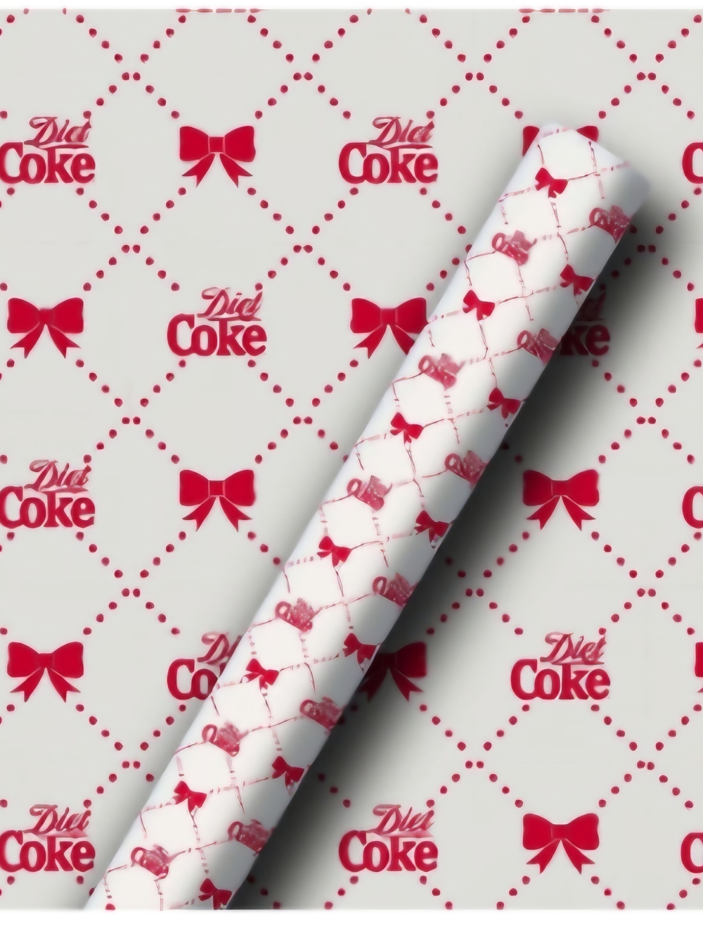 Diet Coke Wrapping Paper Gift Wrap Coca Cola Target 20 sq ft Lot Of 5 Rolls